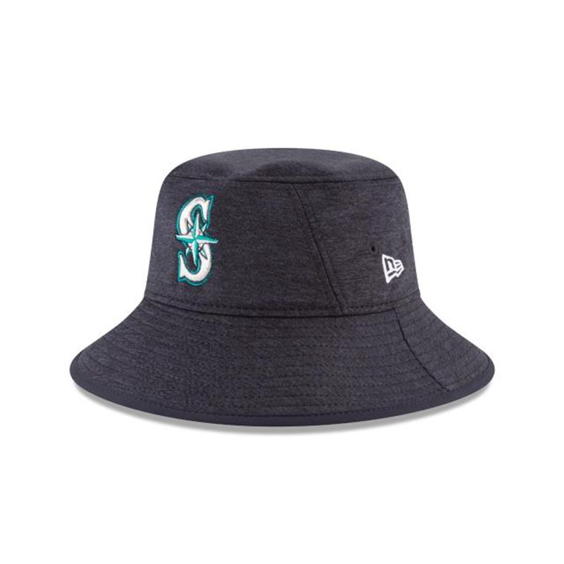 MLB Seattle Mariners Shadowed Stretch (WMR2391) - Blue New Era Bucket Hats